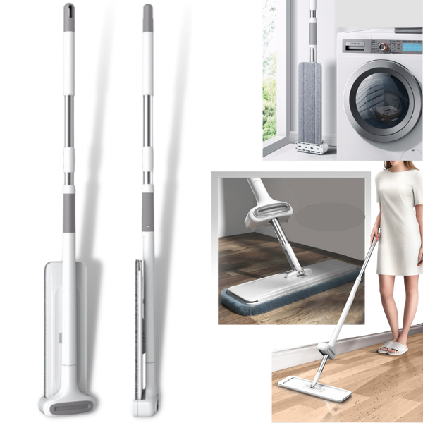 Effortless 360 Degree Rotating Mop With Durable Microfiber Pad