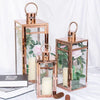 Elegant Outdoor Candle Lanterns 3 Piece Set For Patio Garden Decor