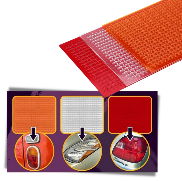Three-Color Tail Light Repair Film Kit For Quick, Weatherproof Safety
