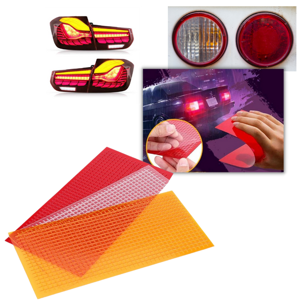Three-Color Tail Light Repair Film Kit For Quick, Weatherproof Safety