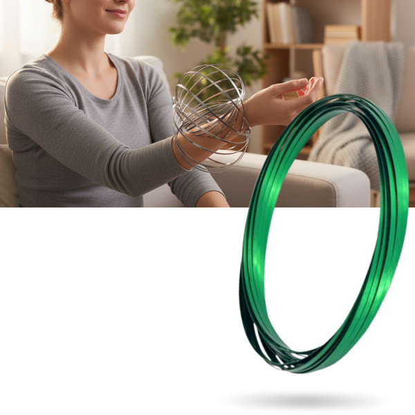 3D Kinetic Arm Slinky Delivers Stress Relief With Mesmerizing Motion