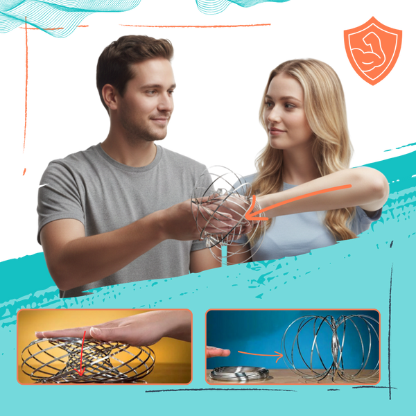 3D Kinetic Arm Slinky Delivers Stress Relief With Mesmerizing Motion