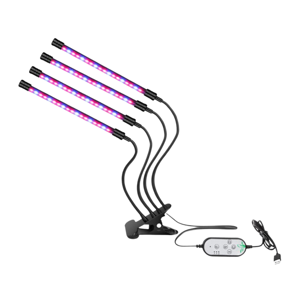 4-Head USB LED Grow Light For Full Spectrum Indoor Plant Growth