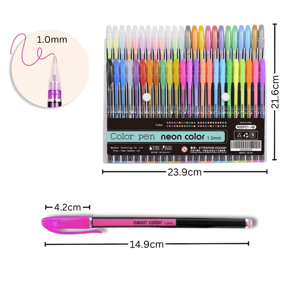 Glitter Gel Pens Set With Smooth Ink For Multicolor Art And Journaling