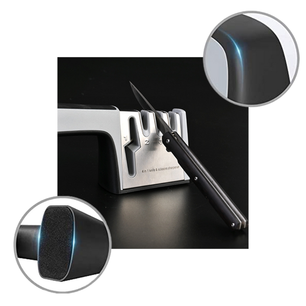 Premium Three-Stage Kitchen Knife Sharpener For Precision Blades