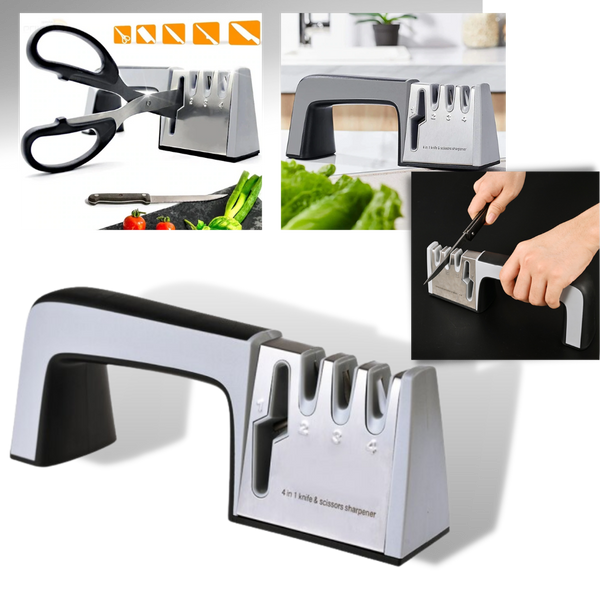 Premium Three-Stage Kitchen Knife Sharpener For Precision Blades
