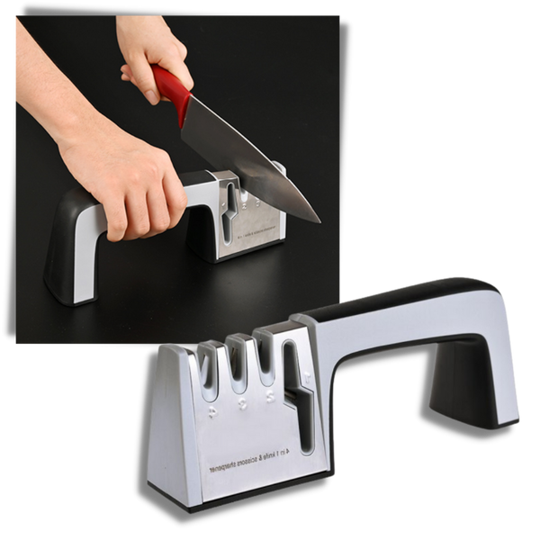 Premium Three-Stage Kitchen Knife Sharpener For Precision Blades