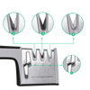 Premium Three-Stage Kitchen Knife Sharpener For Precision Blades