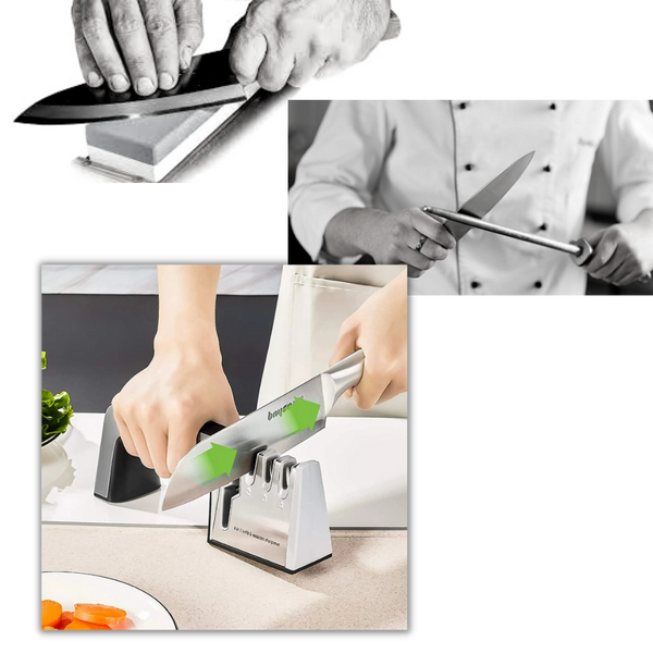 Premium Three-Stage Kitchen Knife Sharpener For Precision Blades