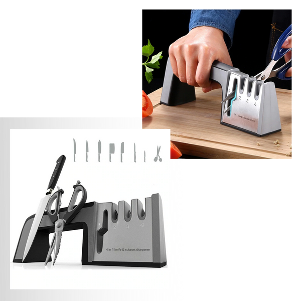 Premium Three-Stage Kitchen Knife Sharpener For Precision Blades