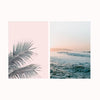 Premium Coastal Seaside Canvas Wall Art 2 Piece Home Decor
