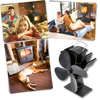 Heat Powered Stove Fan For Fireplaces Ultra Quiet Air Circulation