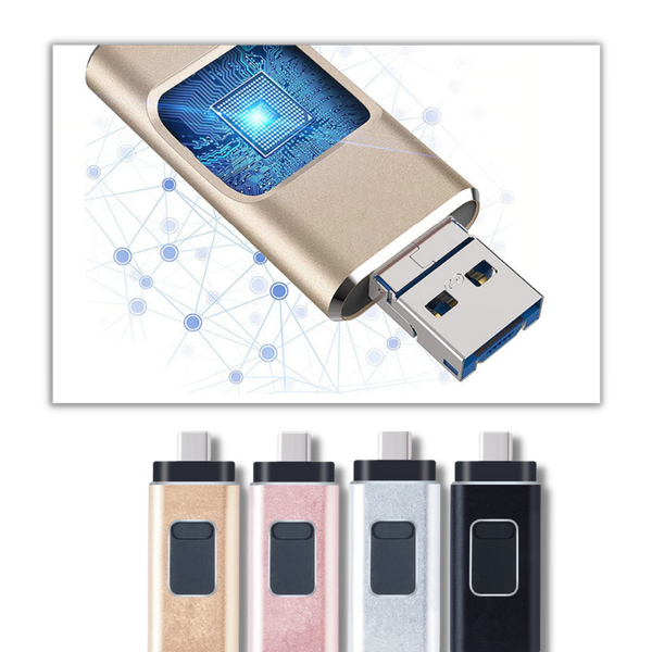 Multi Connector USB Flash Drive For Seamless Cross Platform Transfer