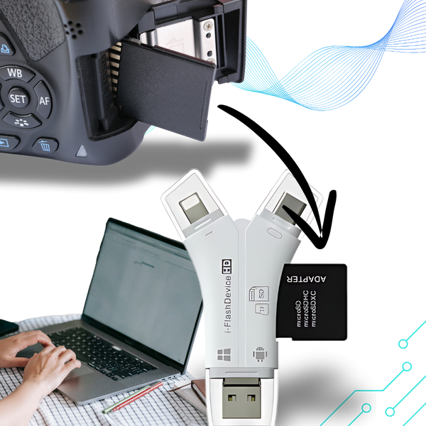 Phone USB Drive With Four-In-One Data Transfer and Backup