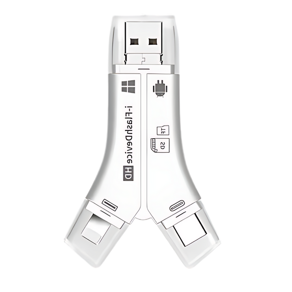 Phone USB Drive With Four-In-One Data Transfer and Backup