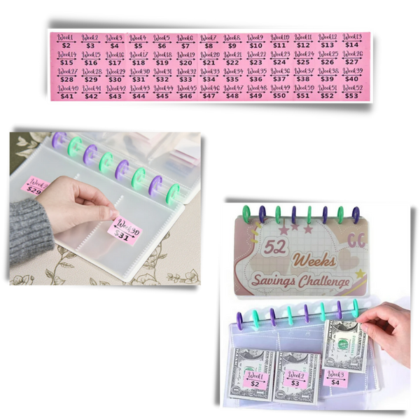 52 Week Savings Binder For Clear Financial Planning And Progress