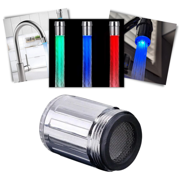 LED Temperature Sensor Tap Nozzle for Safe Temperature Display