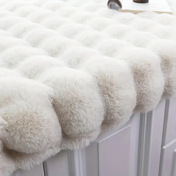 Premium Soft Rabbit Faux Fur Carpet Luxury Plush Floor Rug Home Decor