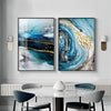Blue Agate Canvas Wall Art Premium Abstract Home Decor