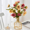 Gold Wire Cage Vase Home Decor Centerpiece Elegant Luxury Metal Flower Holder