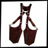 Medieval Leather Bag With Secure Anti Theft Design For Costumes