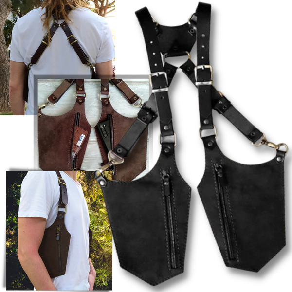 Medieval Leather Bag With Secure Anti Theft Design For Costumes
