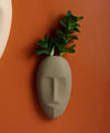 About a Face Ceramic Wall Accent &Vase