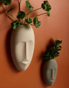 About a Face Ceramic Wall Accent &Vase