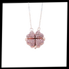 Adjustable Four Leaf Clover Heart Necklace For Chic Everyday Wear