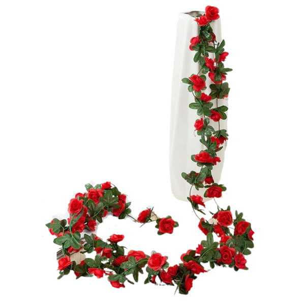 Low Maintenance Silk Rose Garland For Elegant Home Décor