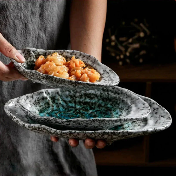 Artisan Shell Serving Plates