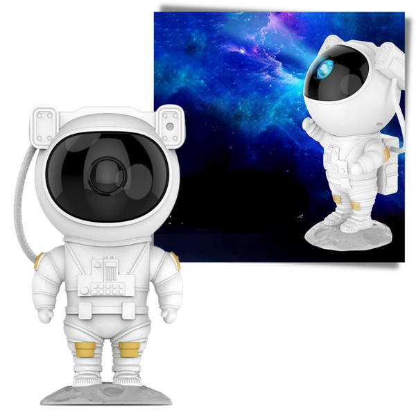 Astronaut Projection Night Lamp With Colorful Nebula Projections