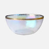 Aurora Gold Edge Glass Plate & Bowl