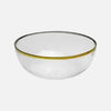 Aurora Gold Edge Glass Plate & Bowl