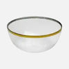 Aurora Gold Edge Glass Plate & Bowl