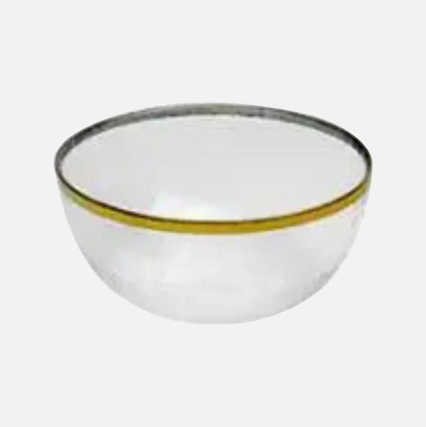 Aurora Gold Edge Glass Plate & Bowl