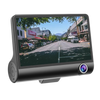 Three Lens Car Dash Cam With Front Interior Rear View 1080P HD