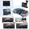 Three Lens Car Dash Cam With Front Interior Rear View 1080P HD