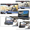 Three Lens Car Dash Cam With Front Interior Rear View 1080P HD