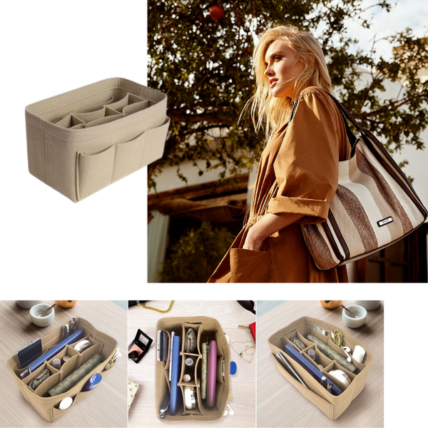 Handbag Organizer Insert In Durable Felt For Neat And Tidy Bags