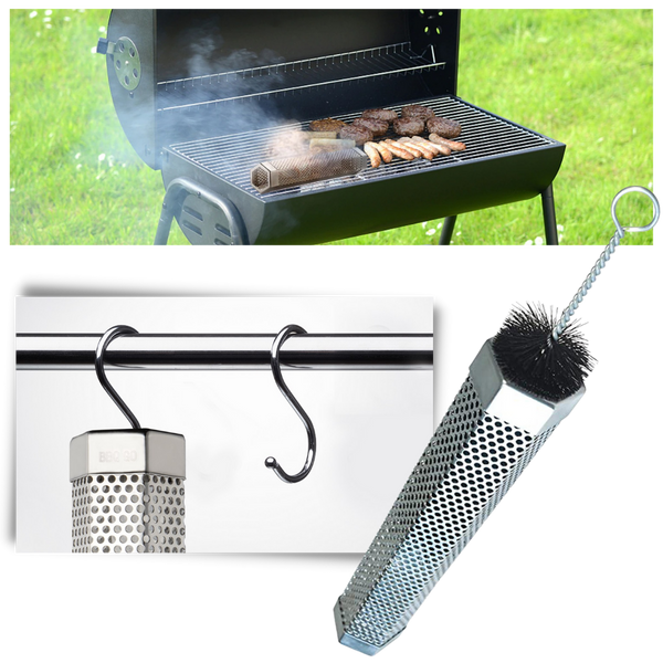 Hexagonal Barbecue Smoke Generator Delivers Rich Smoky Flavor For Grills