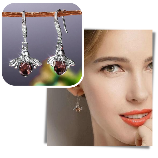 Bee Shaped Earrings Lightweight Durable Tarnish Free Everyday Wear