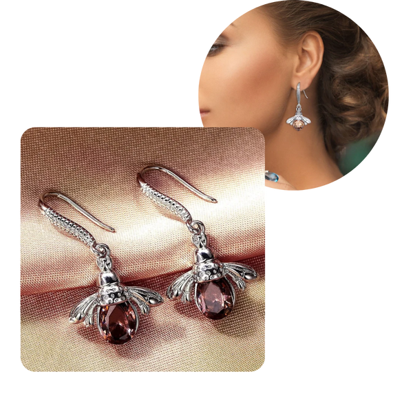 Bee Shaped Earrings Lightweight Durable Tarnish Free Everyday Wear