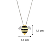 Bee Pendant Necklace With Durable Material And Bright Colors