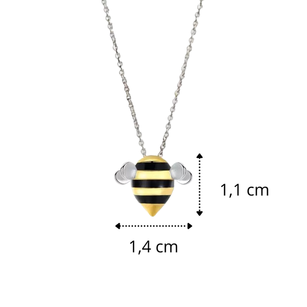 Bee Pendant Necklace With Durable Material And Bright Colors
