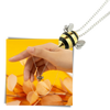 Bee Pendant Necklace With Durable Material And Bright Colors