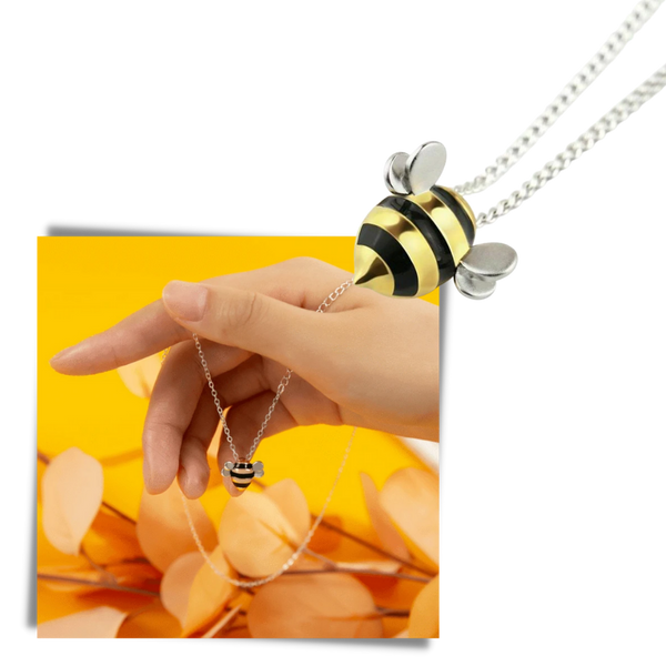 Bee Pendant Necklace With Durable Material And Bright Colors