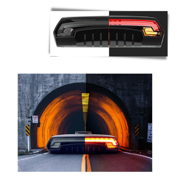 Bike Tail Light With Auto Brake Detection And Turn Indicators