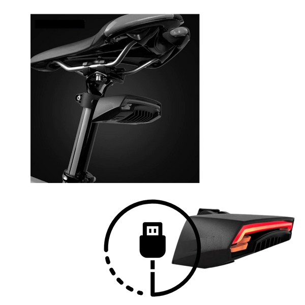 Bike Tail Light With Auto Brake Detection And Turn Indicators