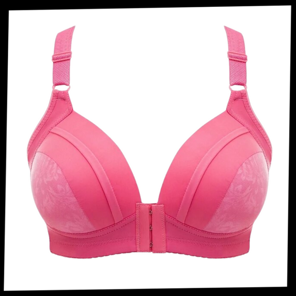 Wireless Push Up Bra With Front Clasp For Posture And Comfort